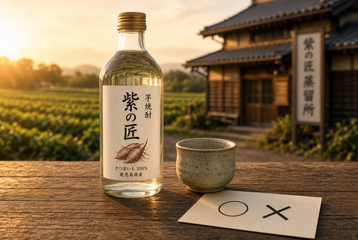 徳利と猪口、○×のカード